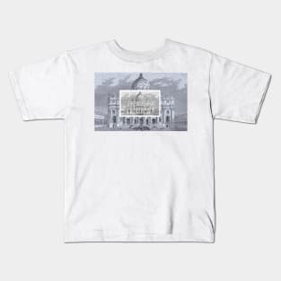 St. Mark's Square St. Peter's Basilica in Vatican Kids T-Shirt